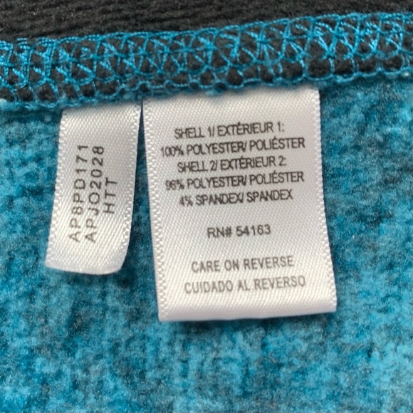 MNY Marc NY by ANDREW MARC Heathered Teal Zip‎ Up Sweatshirt Fleece Jacket sz L - Picture 8 of 11